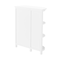 Alaterre Furniture Dover 27"W x 28"H Deluxe Storage Cabinet with Shelving ANDO75WH - alternate 2